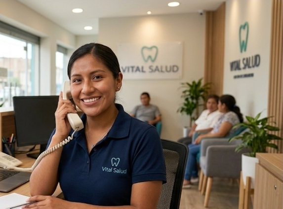 Recepcionista - Atención al cliente para Centro Odontológico Vital Salud ​Centro Odontológico Vital Salud