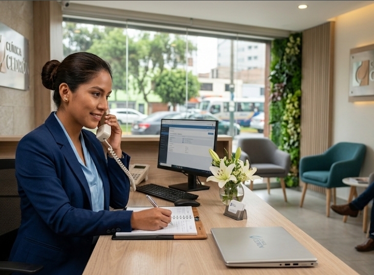 Recepcionista para Clínica Cedron