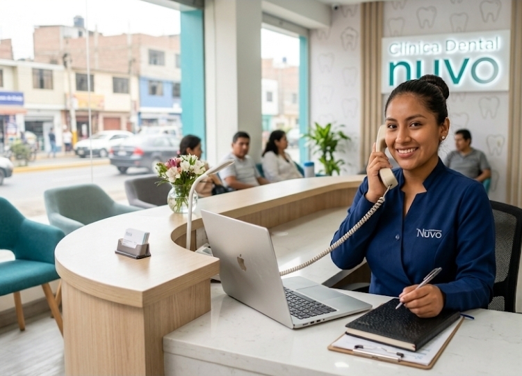 Recepcionista para Clínica Dental Nuvo